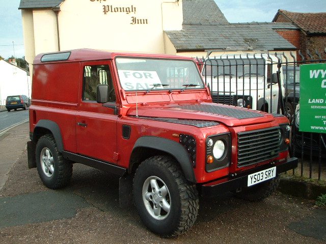 Red Land Rover
